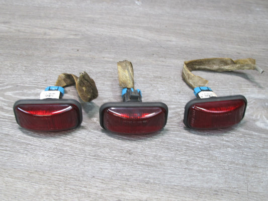 2003-2009 Hummer H2 Rear Roof Clearance Marker Light Lamp RED Set of 3