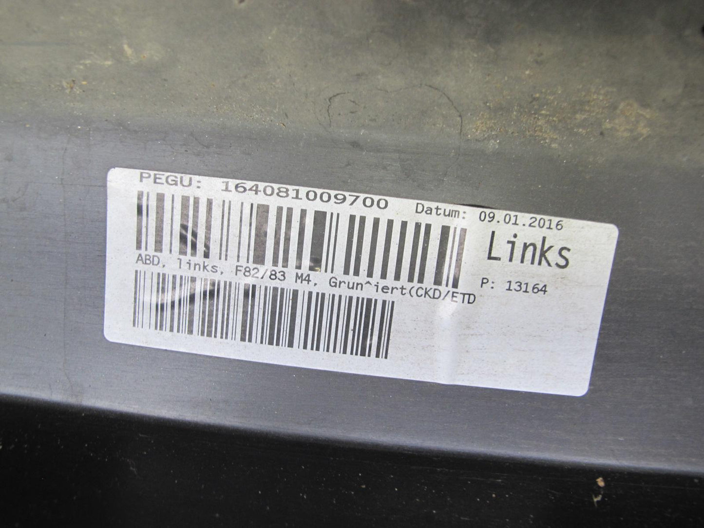 2015-2020 BMW F82 M4 Left Driver Side Skirt Rocker Panel Molding Trim