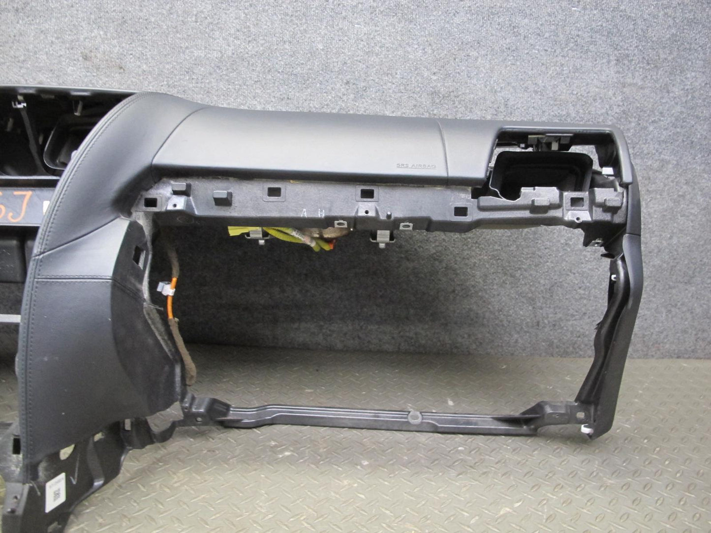 08-12 Lexus LS600hL Leather Dashboard Dash Instrument Panel Trim Black OEM