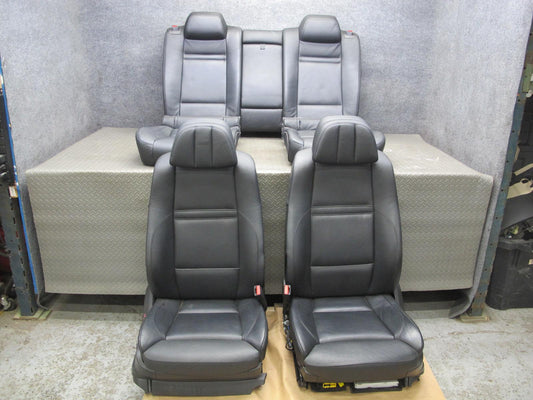 2011-2014 BMW E71 E72 X6 X6M Front & Rear Comfort Heated Leather Seat Black Set