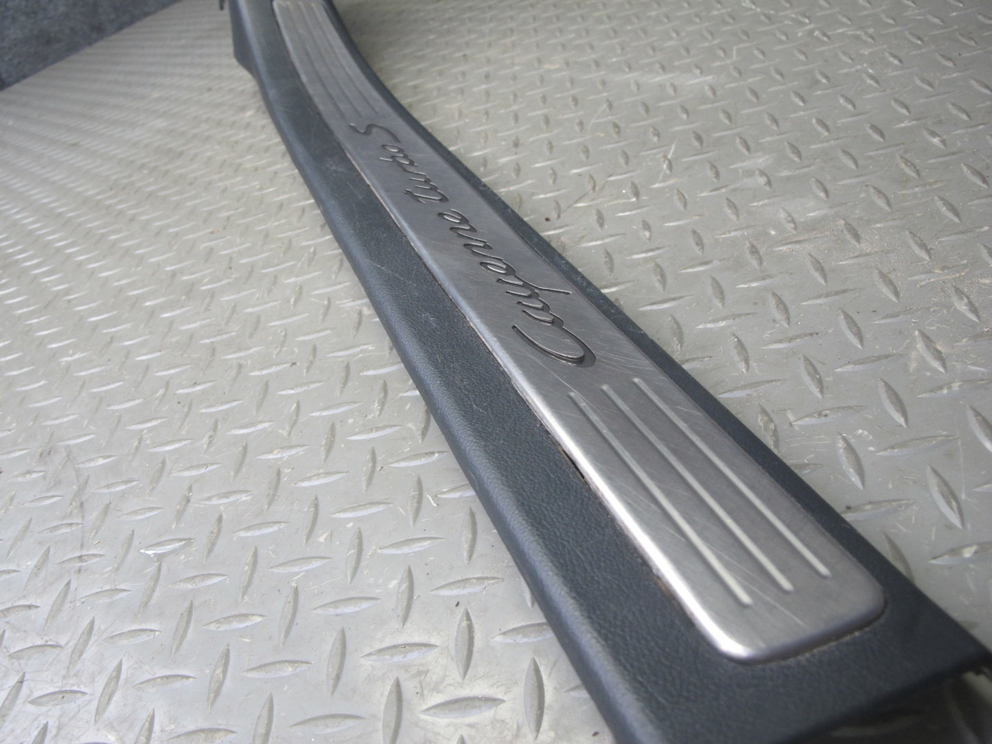 2003-2010 Porsche Cayenne 955 Front Door Scuff Sill Plate Trim Panel Set of 2