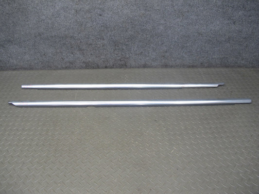 07-13 Mercedes W221 Front & Rear Left Door Window Molding Weatherstrip Set OEM