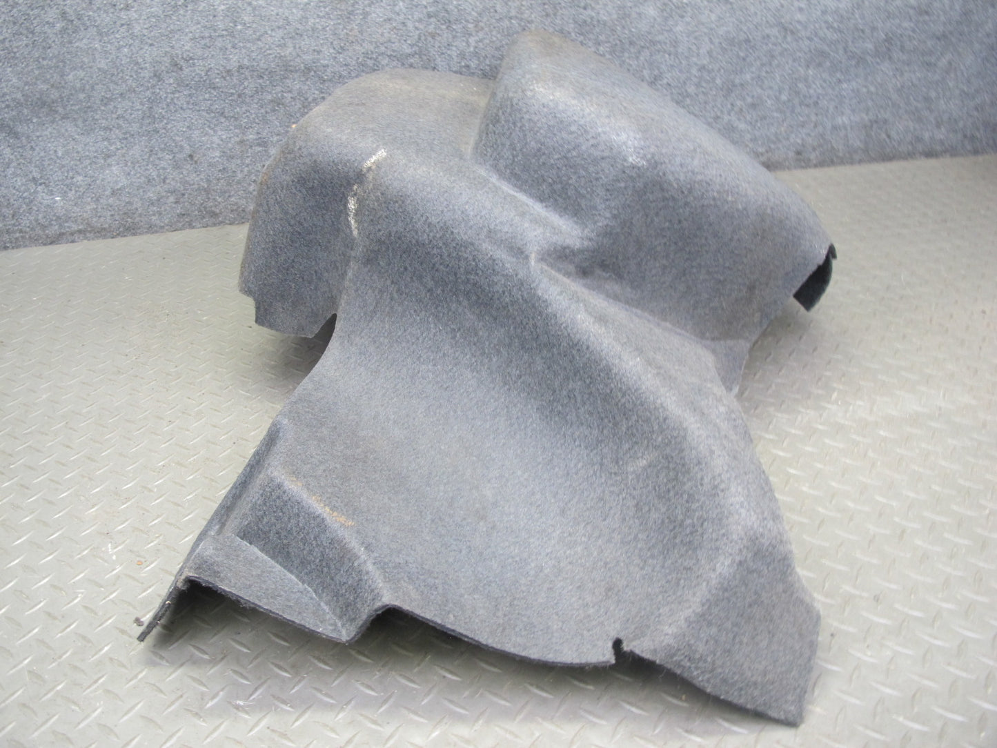 86-91 Mercedes W126 S-class Rear Right Trunk Carpet Liner Trim Cover Gray OEM