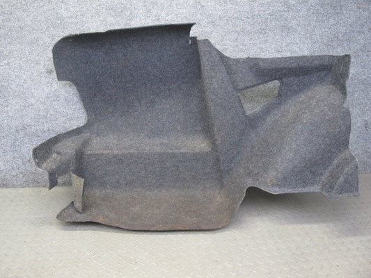 86-91 Mercedes W126 S-class Rear Left Trunk Carpet Liner Trim Cover Gray OEM