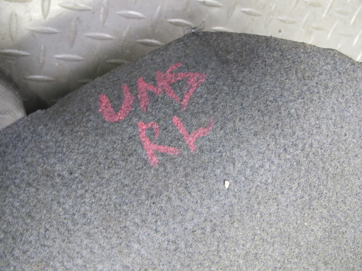 86-91 Mercedes W126 S-class Rear Left Trunk Carpet Liner Trim Cover Gray OEM