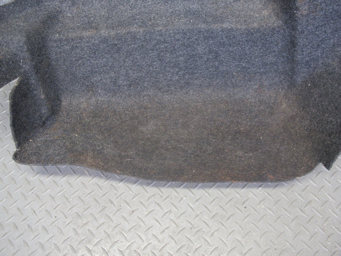 86-91 Mercedes W126 S-class Rear Left Trunk Carpet Liner Trim Cover Gray OEM