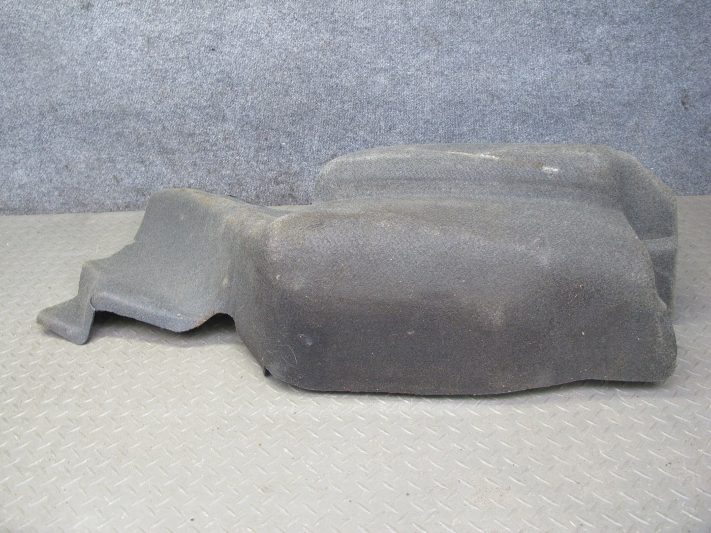 86-91 Mercedes W126 S-class Rear Left Trunk Carpet Liner Trim Cover Gray OEM