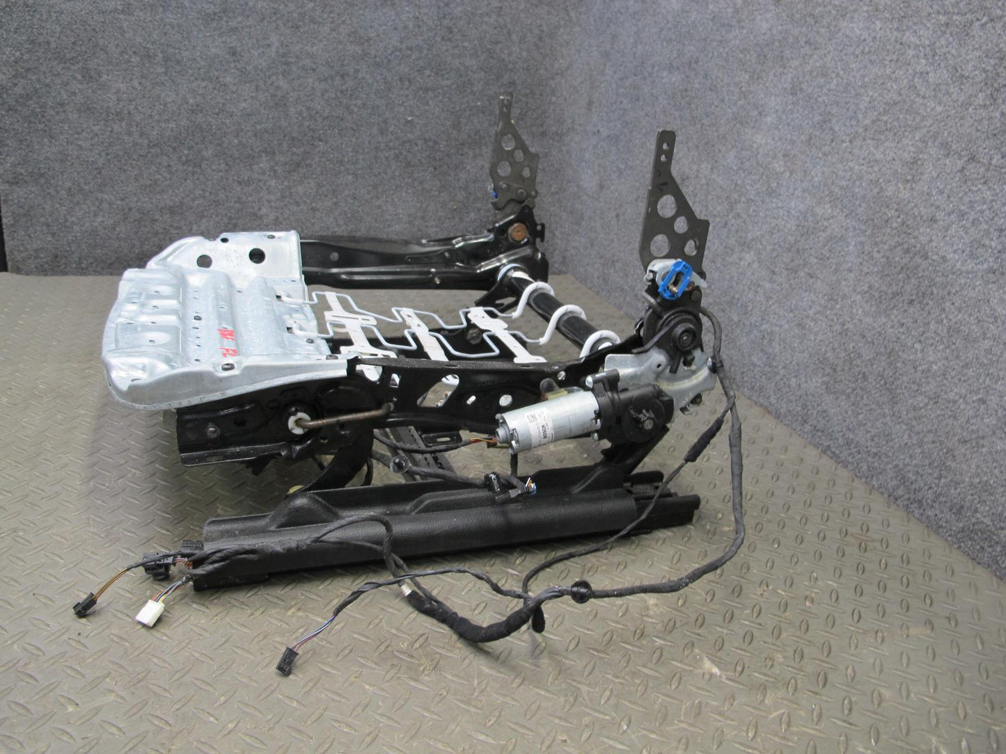 2015-2017 BMW F82 M4 Front Left Seat Lower Frame Track Rail w Motors