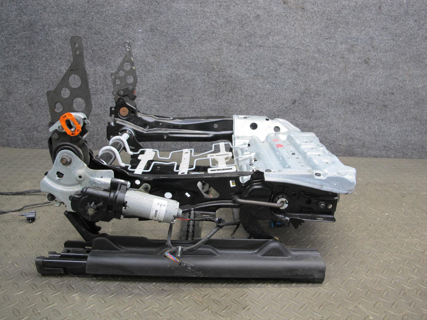 2015-2017 BMW F82 M4 Front Right Seat Lower Frame Track Rail w Motors