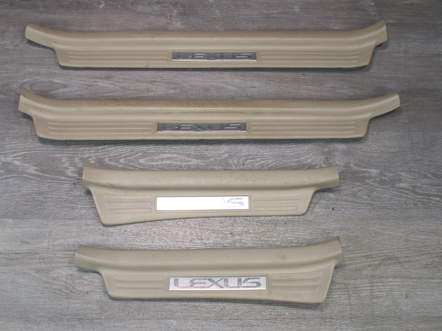 2003-2007 Lexus UZJ100L LX470 Front & Rear Door Scuff Sill Plate Trim Set of 4