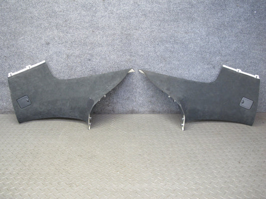 03-10 Porsche Cayenne 955 Rear Interior Upper C Pillar Trim Cover Panel Set of 2