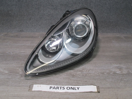11-14 Porsche Cayenne 958 Front Left AFS Xenon HID Headlight Lamp Damaged Lens