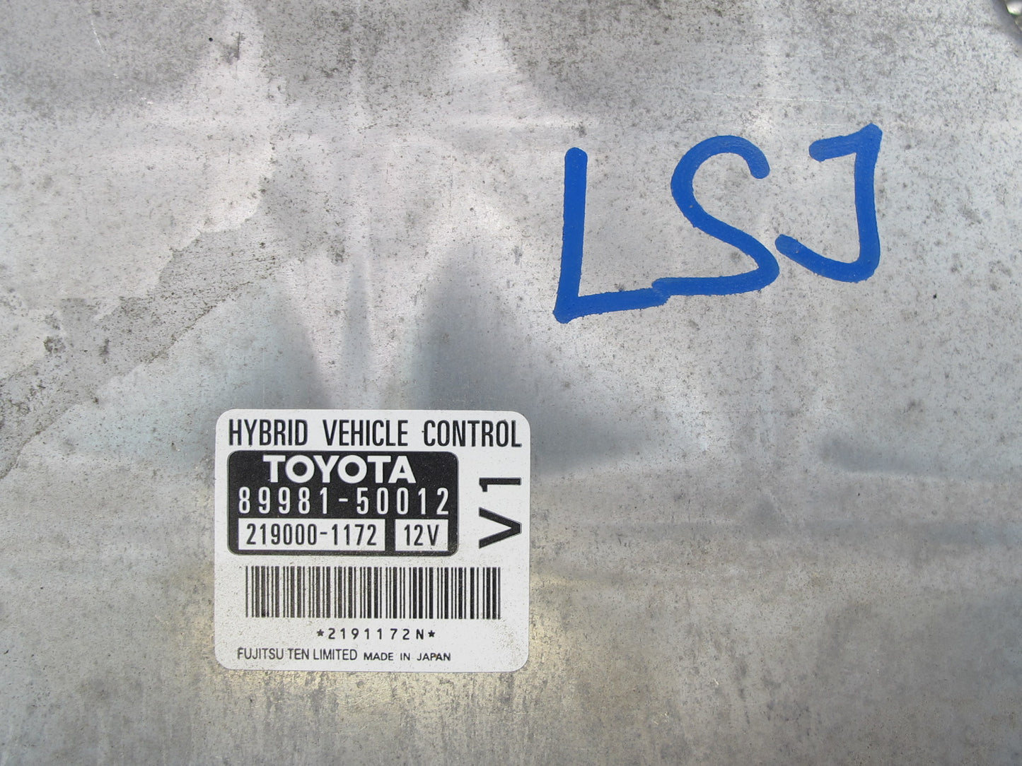 2008 Lexus UVF46L LS600hL Engine Electric Hybrid ECU ECM Control Module OEM
