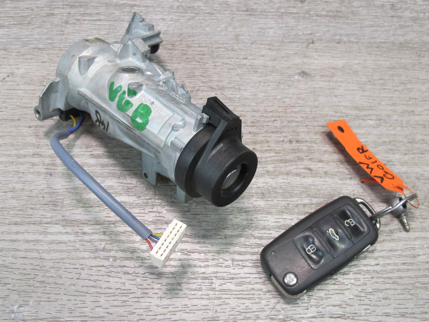 2012 VW Golf MK6 R 2.0L AWD M/T 2-DOOR ECU ECM BCM Speedo Ignition Lock KEY Set
