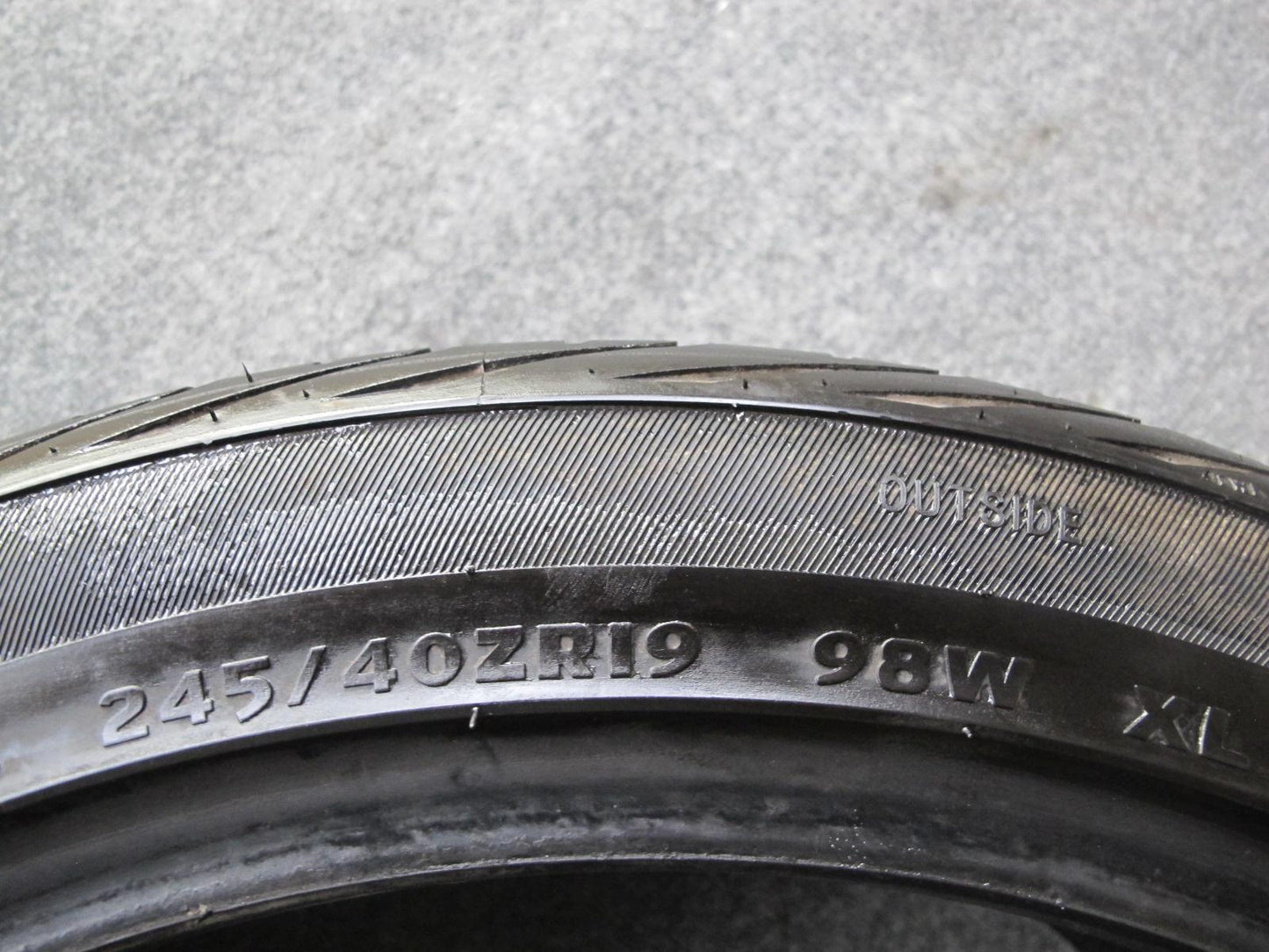 Set of 2 Advanta HPZ-01 A/S Tire 245/40 ZR19 98W 1923 9/32 Tread