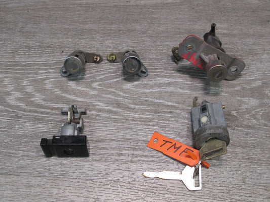 87-89 Toyota MR2 AW15 Ignition Door Glove Rear Trunk Cylinder Lock 2 KEY Set OEM