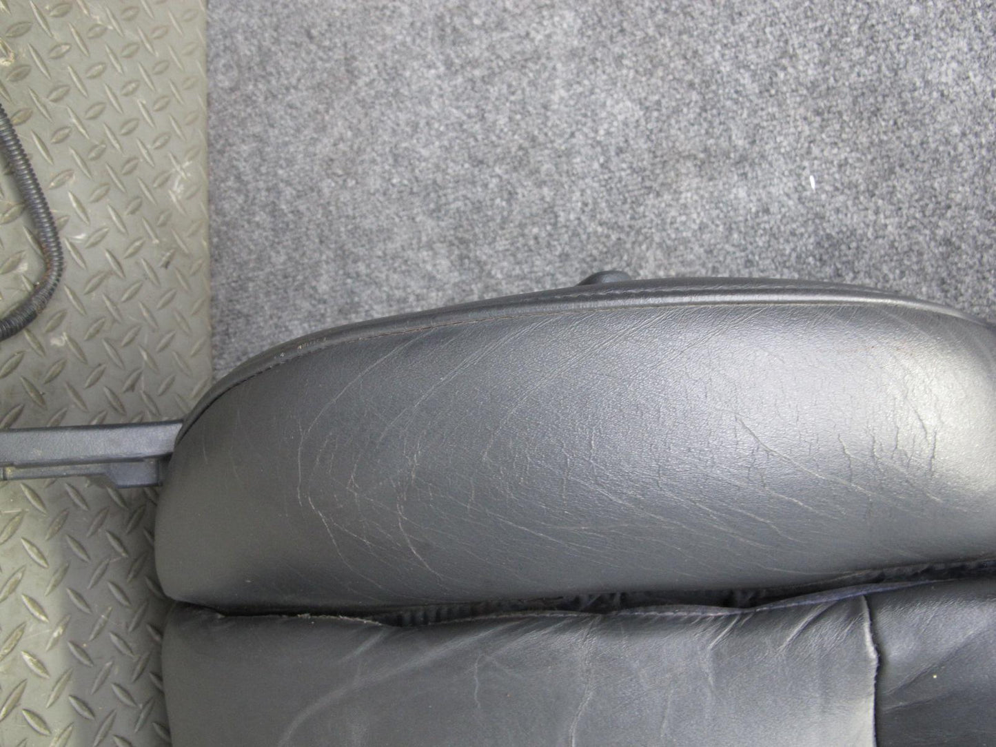 90-96 Nissan Z32 300ZX Front Left Driver Seat Upper Backrest Leather Cushion OEM