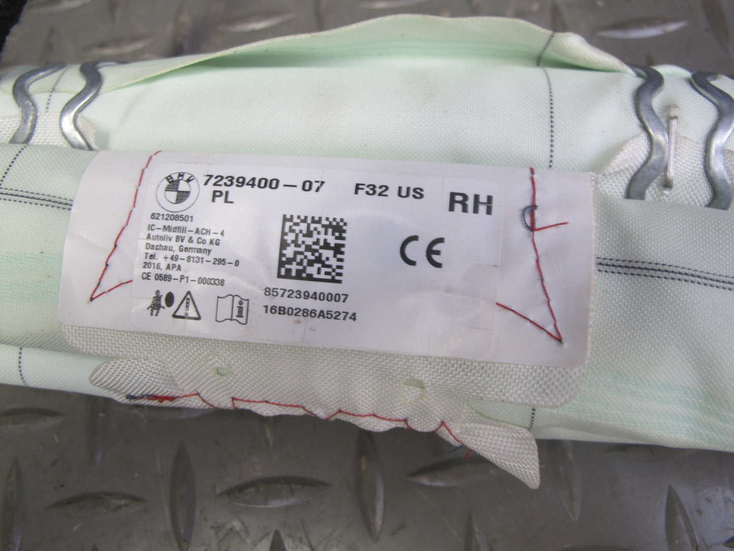 2015-2020 BMW F32 F82 RIGHT PASSENGER SIDE ROOF SRS AIRBAG 7239400 OEM