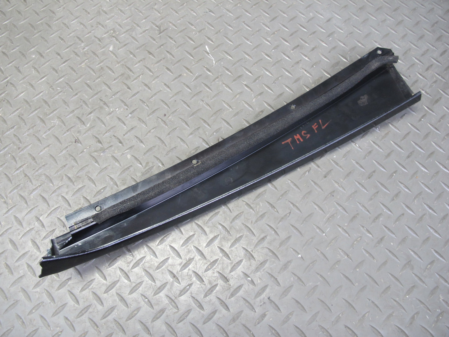 94-99 Mercedes W140 Front Left Door B Pillar & Window Trim Molding Set OEM
