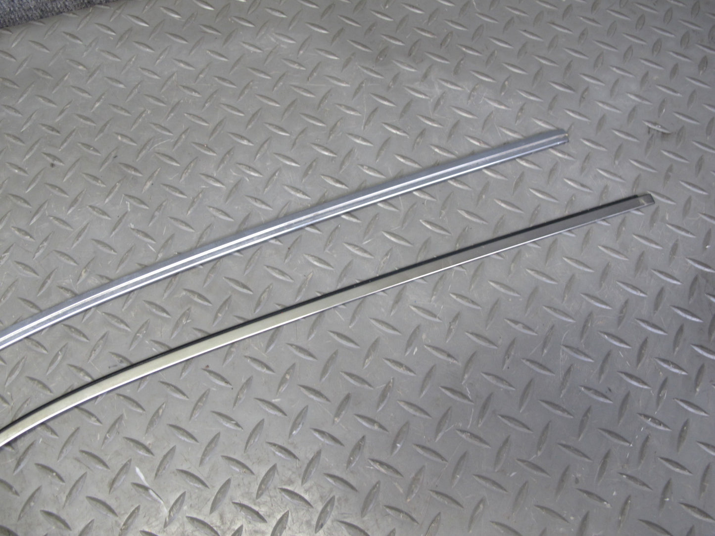 94-99 Mercedes W140 Front Left Door B Pillar & Window Trim Molding Set OEM