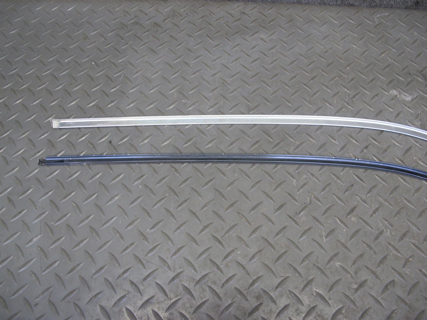 94-99 Mercedes W140 Front Left Door B Pillar & Window Trim Molding Set OEM