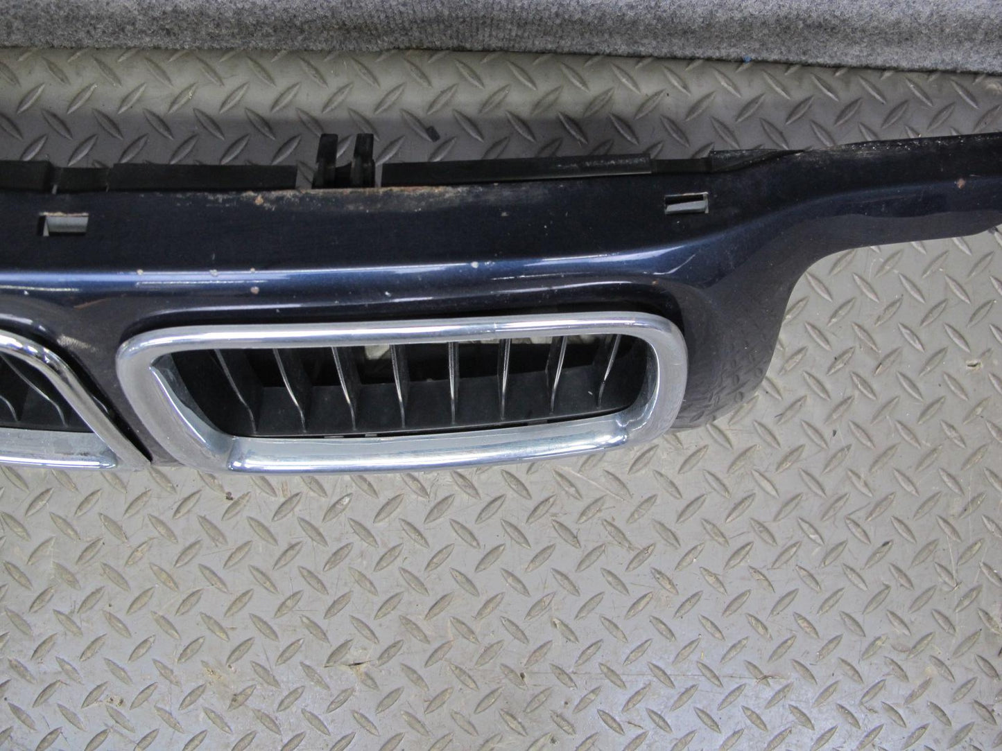 93-95 BMW E34 5-SERIES Front Nose Panel Cover Blue w Kindley Grille Assembly OEM