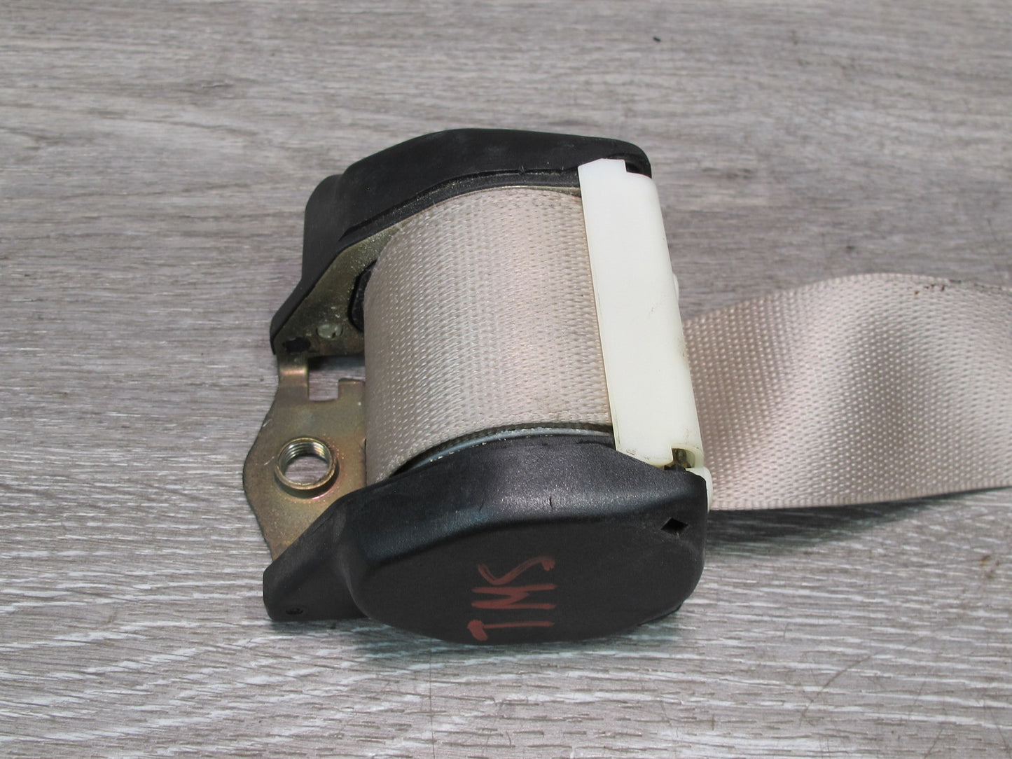 93-95 MERCEDES W140 S-CLASS REAR LEFT CENTER RIGHT SIDE SEATBELT RETRACTOR W/ BUCKLE SET OEM