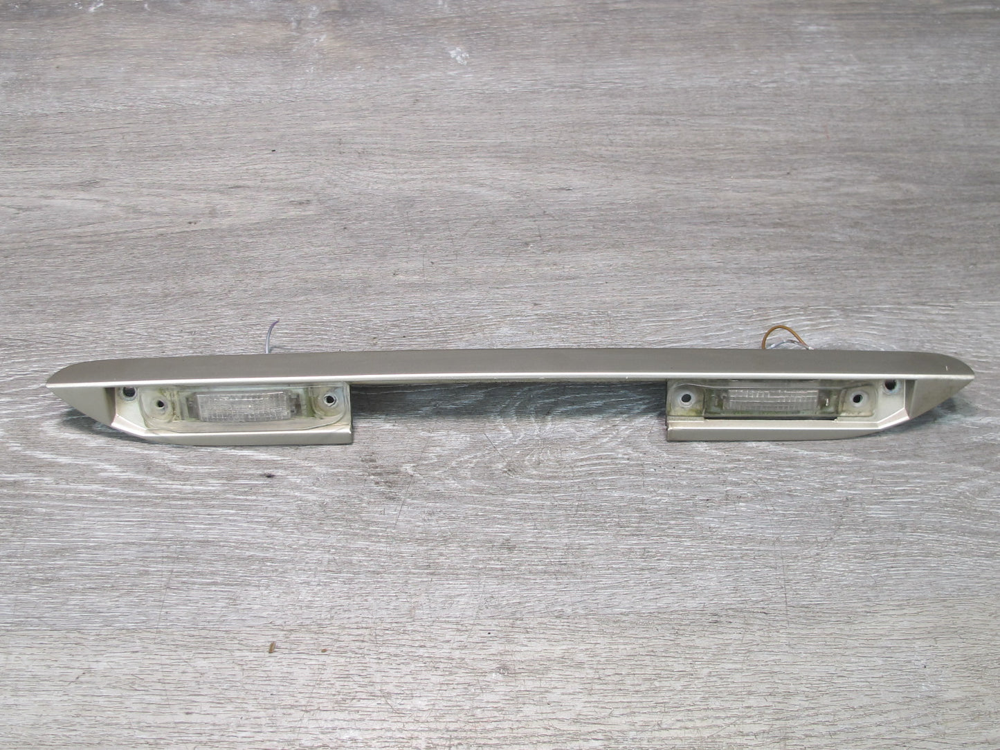 94-99 Mercedes W140 S-class Rear Trunk Lid License Plate Trim w Light OEM