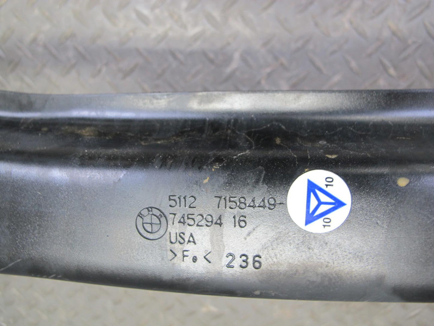 2008-2014 BMW E70 E71 E72 X6 Rear Bumper Impact Reinforcement Bar 7158449