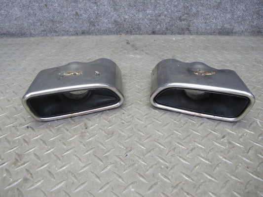 2012-2016 Mercedes R172 SLK Rear Left & Right Side Exhaust Muffler Tip Set