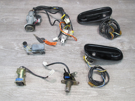 93-96 Nissan 300ZX Z32 Convertible MT Ignition Door Trunk Glove Lock KEY Set OEM