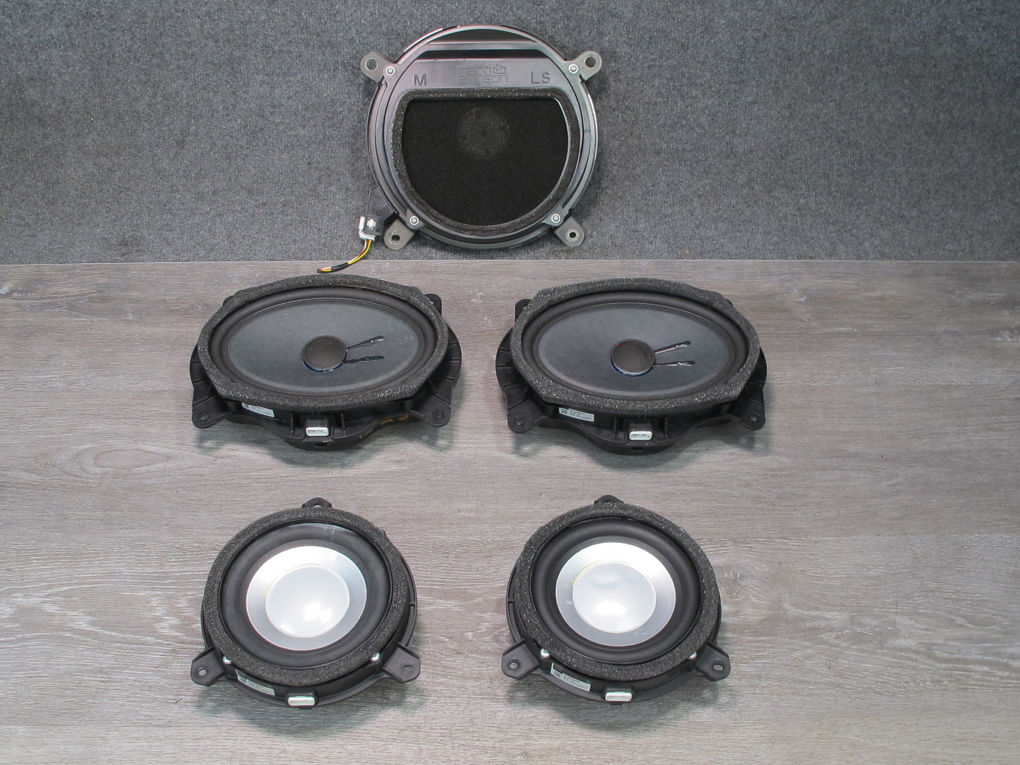 07-17 Lexus LS600h LS460 5pcs Mark Levinson Sound Speaker Subwoofer Set OEM