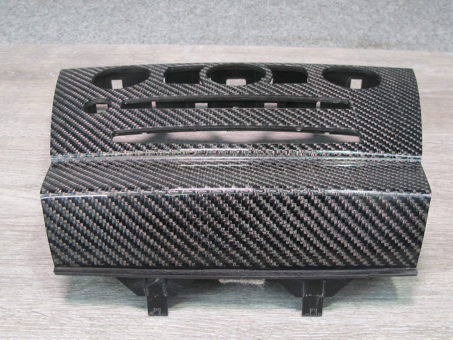 2006-2010 BMW E63 E64 M6 Dash Console Carbon Fiber Bezel Trim Cover Panel Set