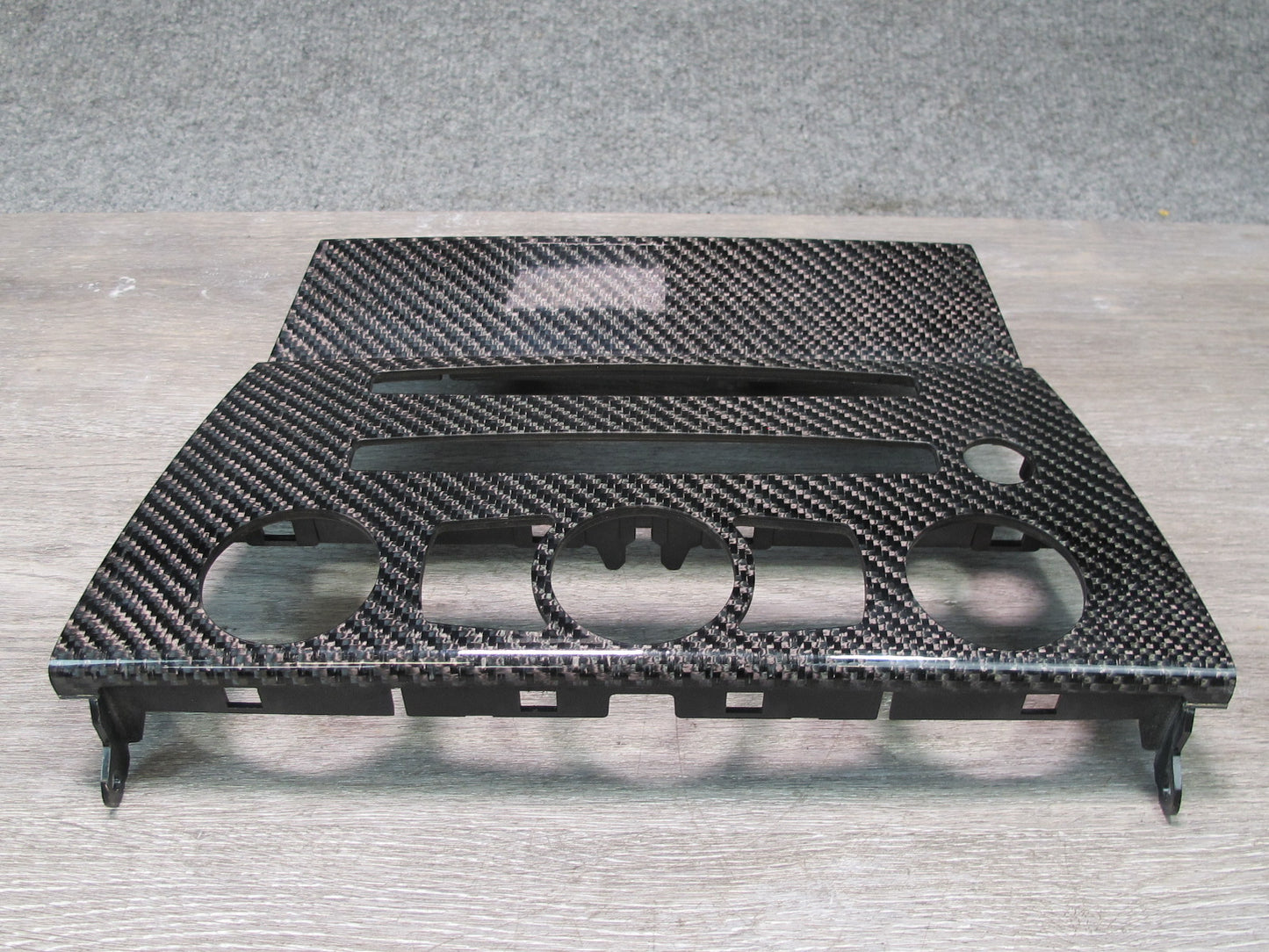 2006-2010 BMW E63 E64 M6 Dash Console Carbon Fiber Bezel Trim Cover Panel Set