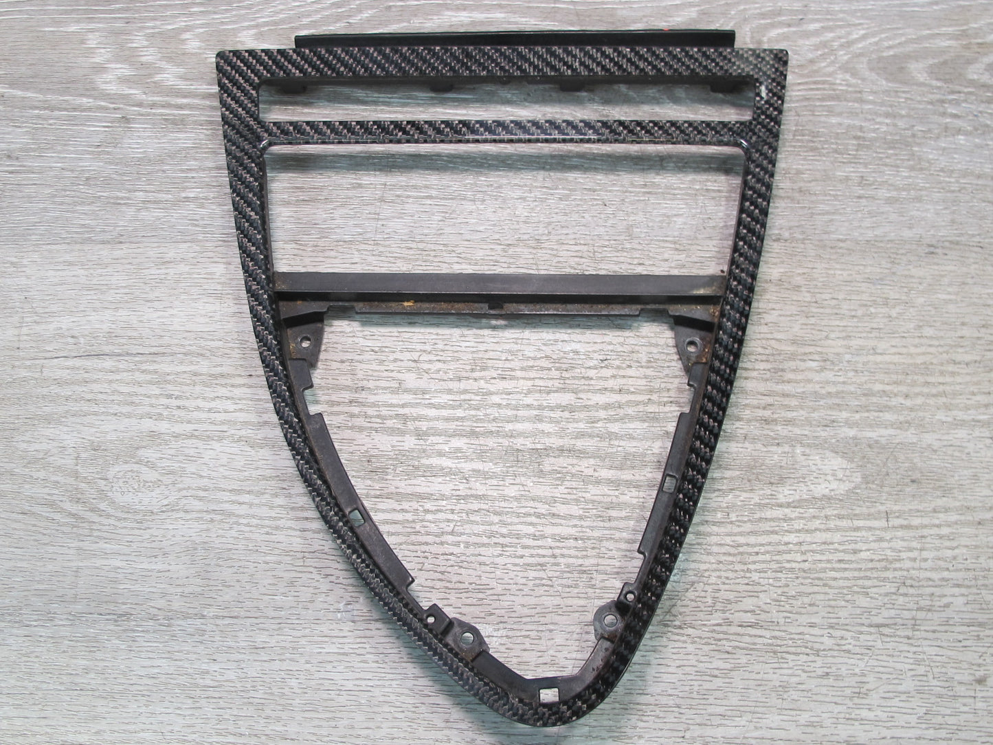 2006-2010 BMW E63 E64 M6 Dash Console Carbon Fiber Bezel Trim Cover Panel Set