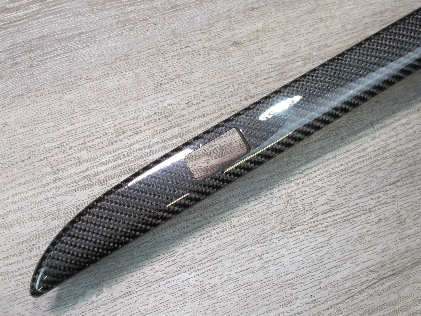2006-2010 BMW E63 E64 M6 Dash Console Carbon Fiber Bezel Trim Cover Panel Set