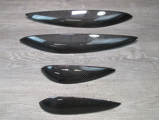 2006-2010 BMW E63 E64 M6 Front Door & Rear Quarter Trim Bezel Panel Carbon Set