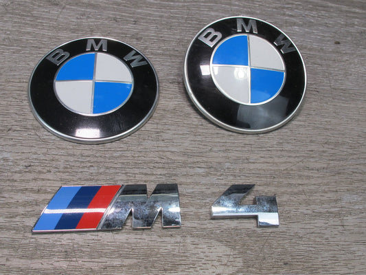 2015-2020 BMW F82 M4 Hood & Trunk Lid Emblem Logo Badge Symbol Set