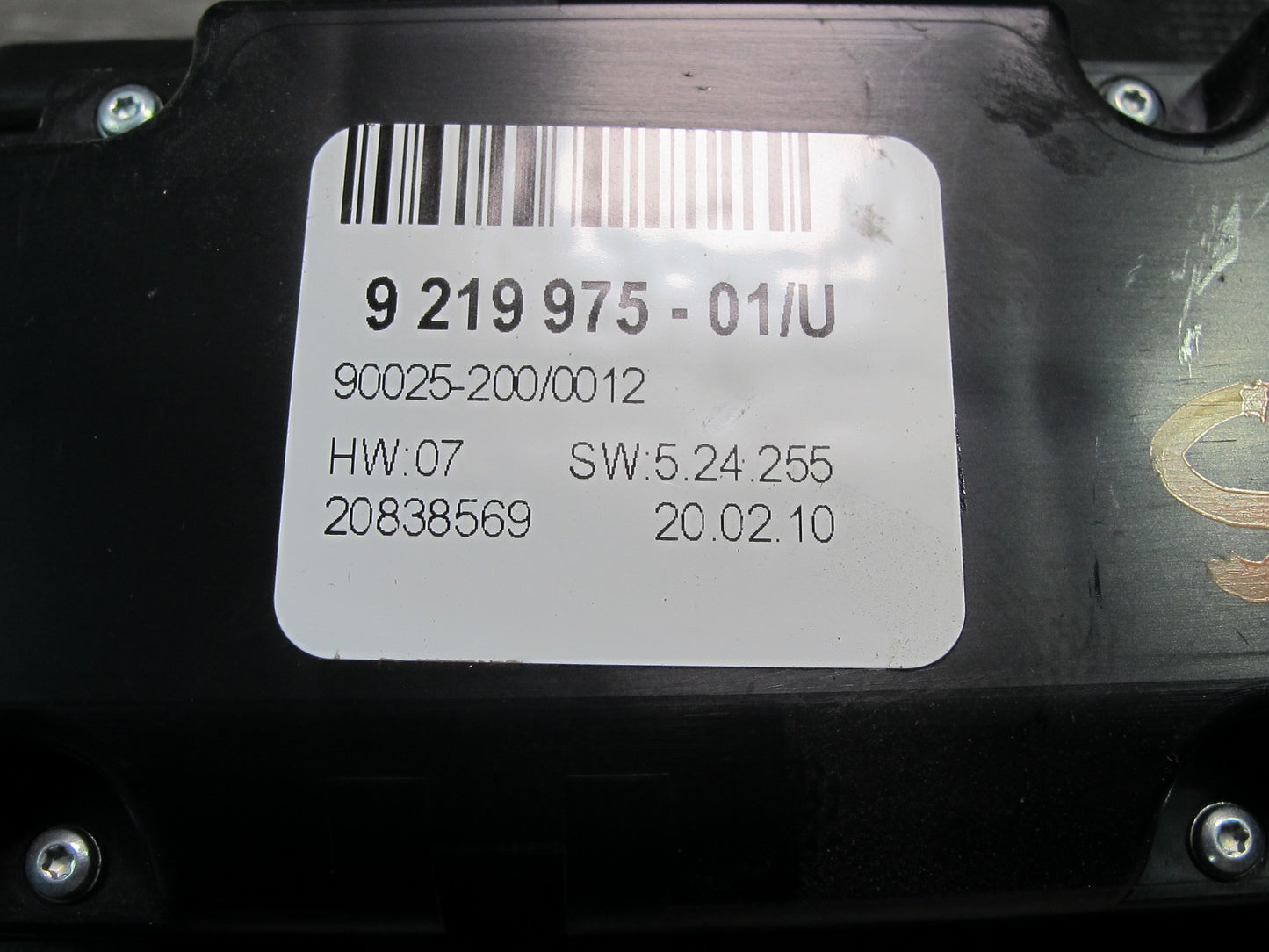 2008-2011 BMW E71 E72 X6 A/C Heater Climate Control Switch Panel 9219975