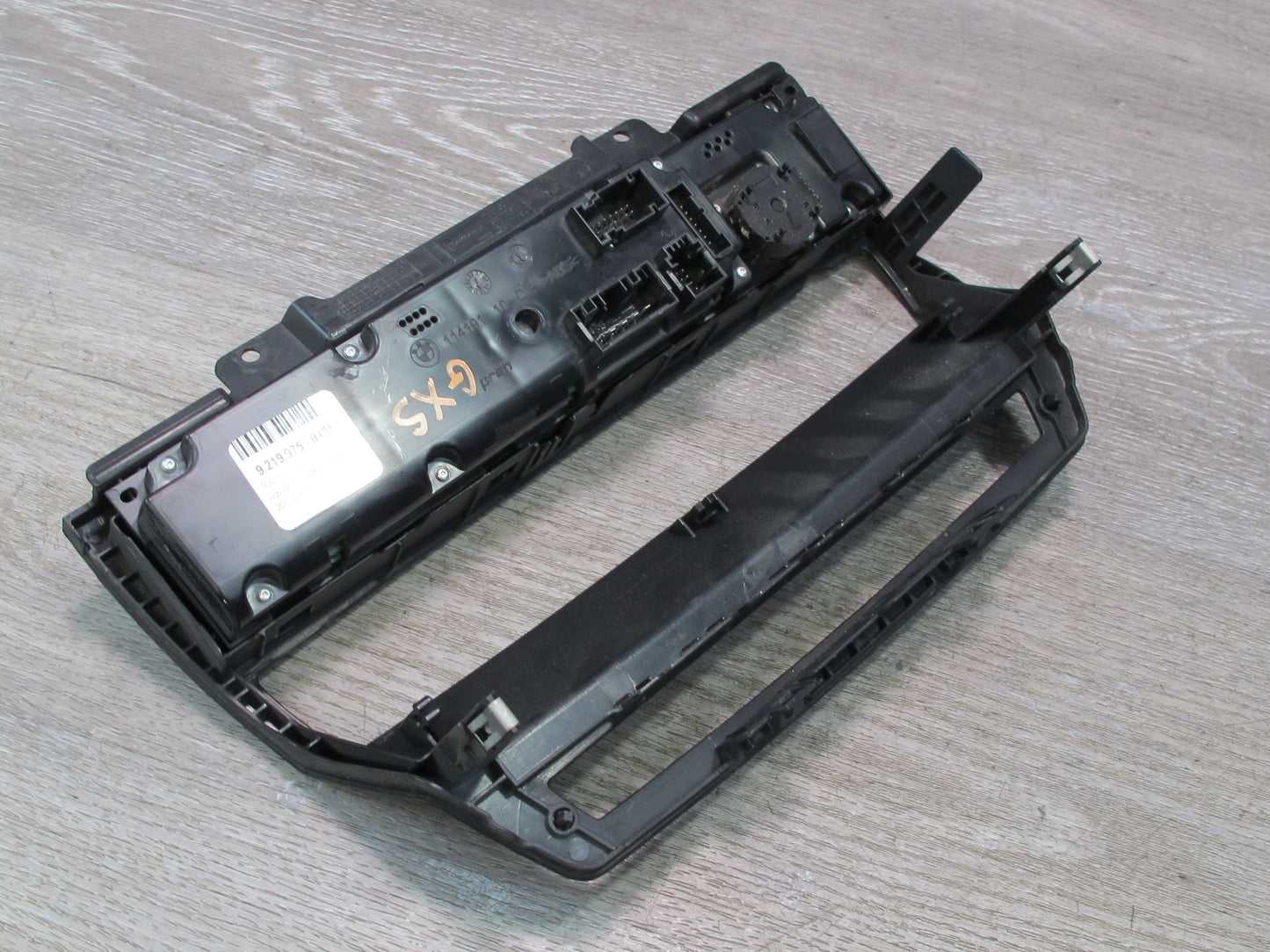 2008-2011 BMW E71 E72 X6 A/C Heater Climate Control Switch Panel 9219975