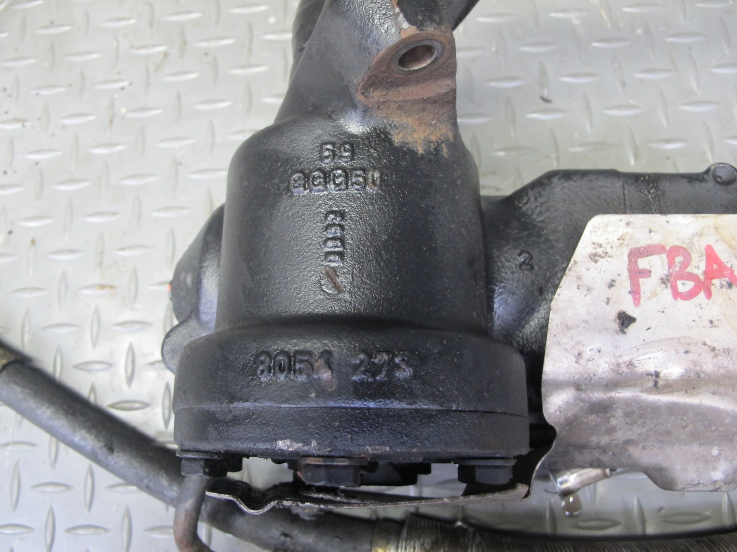 94-95 BMW E34 540i Power Steering Gear Box w Hose Assembly OEM
