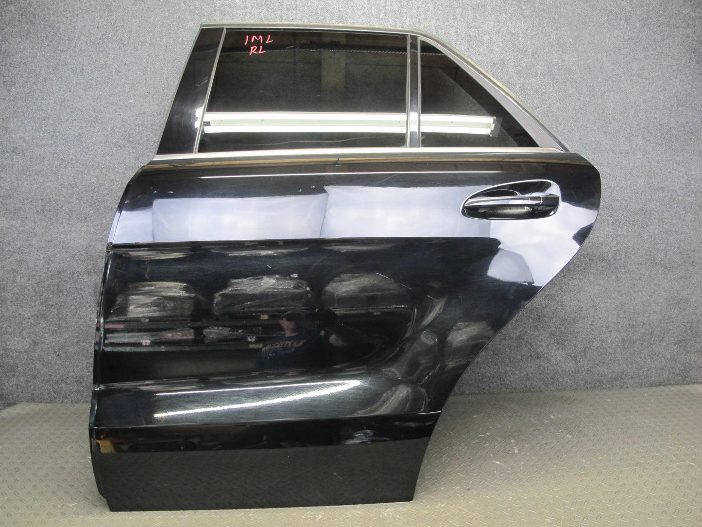 12-19 Mercedes W166 GLE ML Rear Left Side Door Shell Panel Cover Black Assy OEM