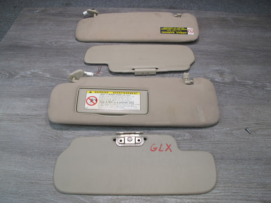 2003-2007 Lexus UZJ100L LX470 Primary & Secondary Front Sun Visor Set of 4