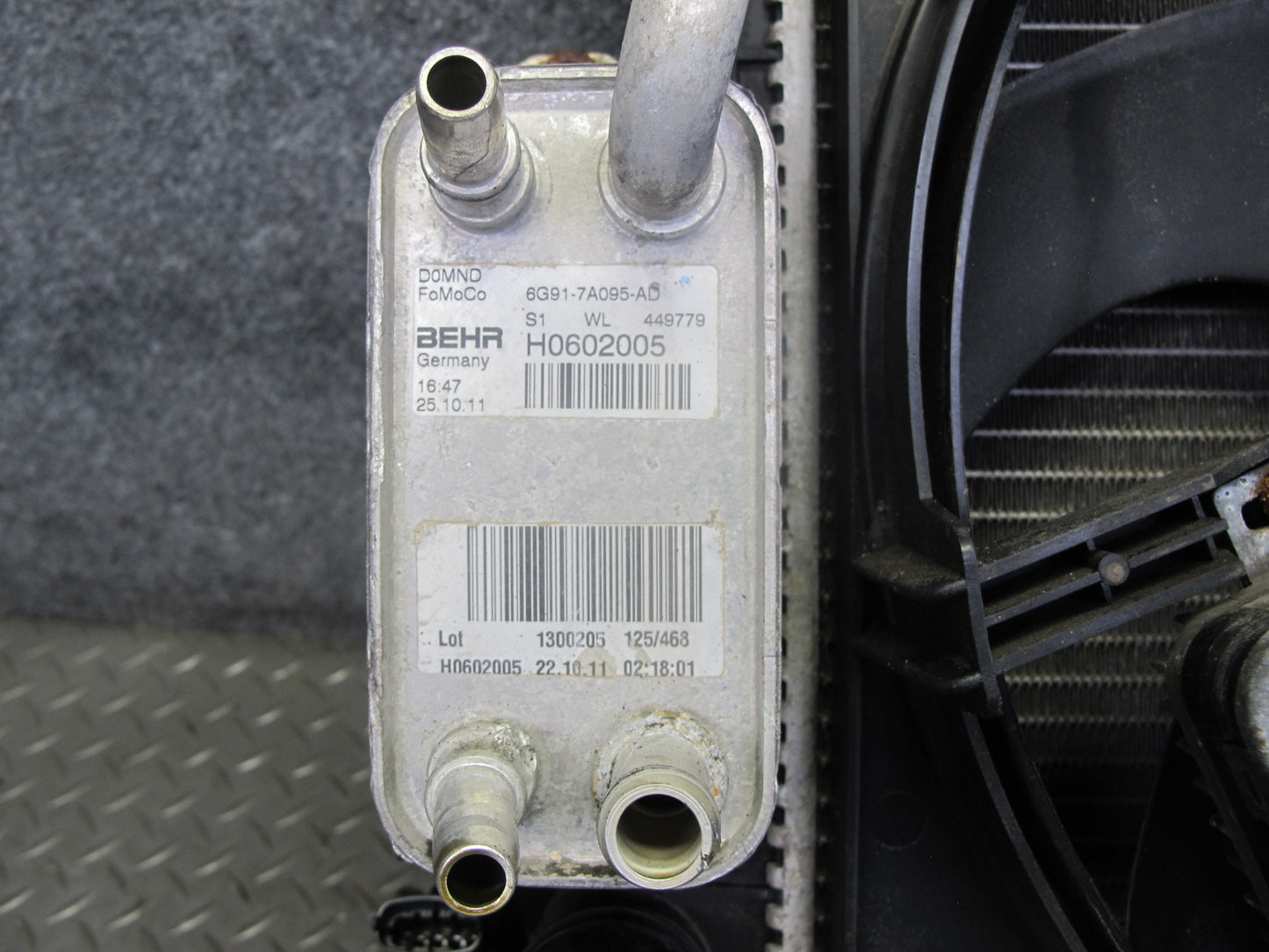 12-17 Range Rover Evoque L538 2.0L Tivct Radiator A/C Condenser Intercooler Assy