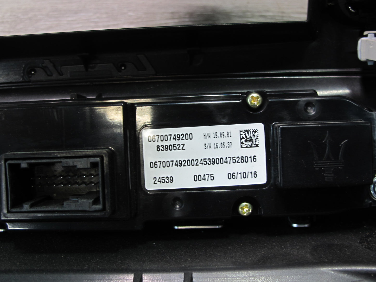 17-20 Maserati Levante M161 Dash Display Trim Air Vent Climate Control Switch