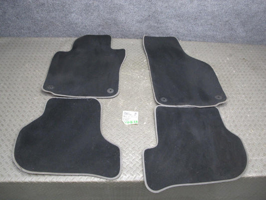 10-14 VW Golf MK6 GTI R 2DOOR Set of 4 Front & Rear Floor MAT Carpet Black OEM