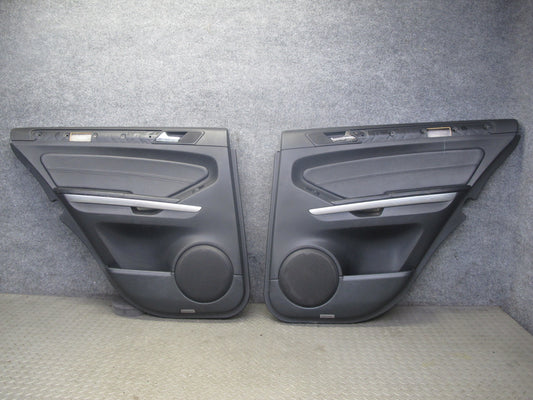 07-11 Mercedes W164 ML63 AMG Set of 2 Rear Left & Right Interior Door Panel OEM