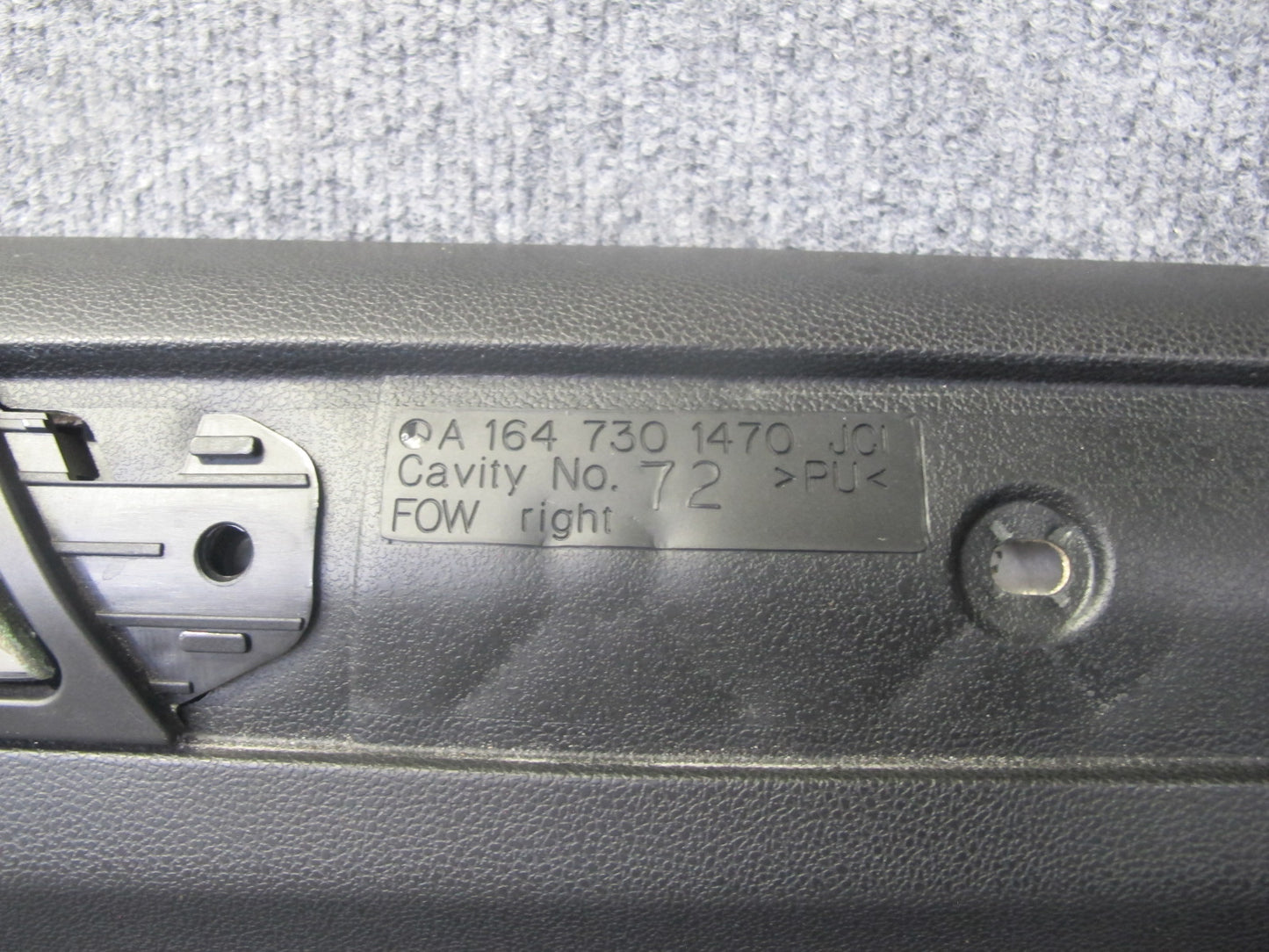 07-11 Mercedes W164 ML63 AMG Set of 2 Rear Left & Right Interior Door Panel OEM