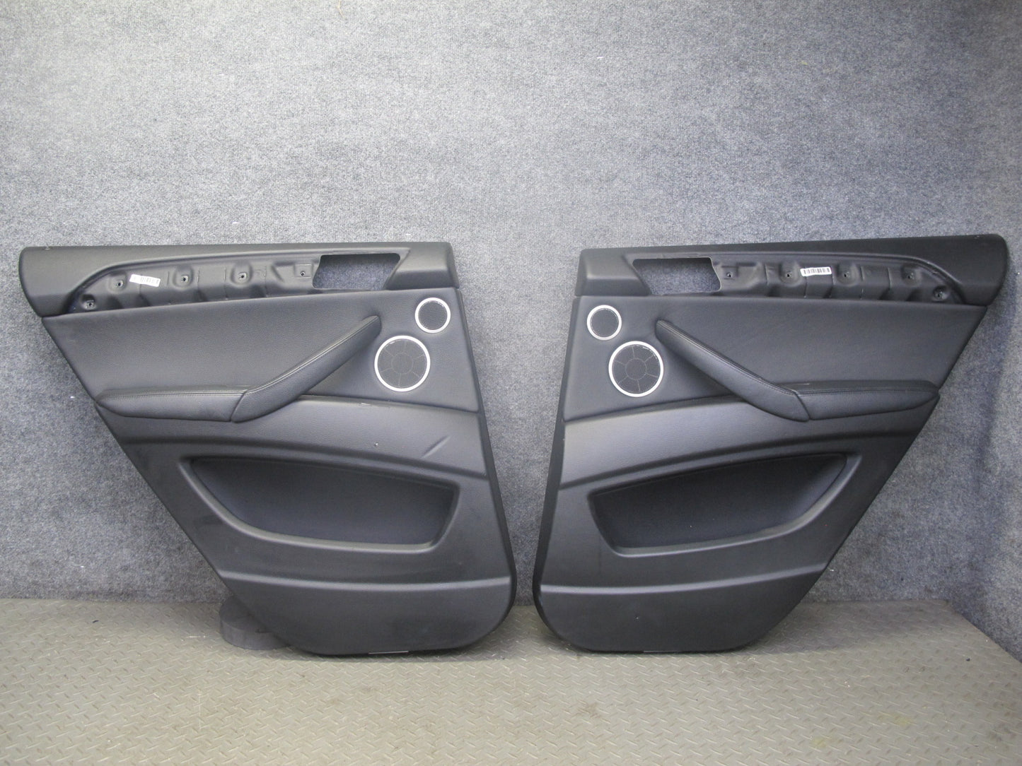 2008-2014 BMW E71 E72 X6 Rear Left & Right Door Interior Trim Panel Set of 2