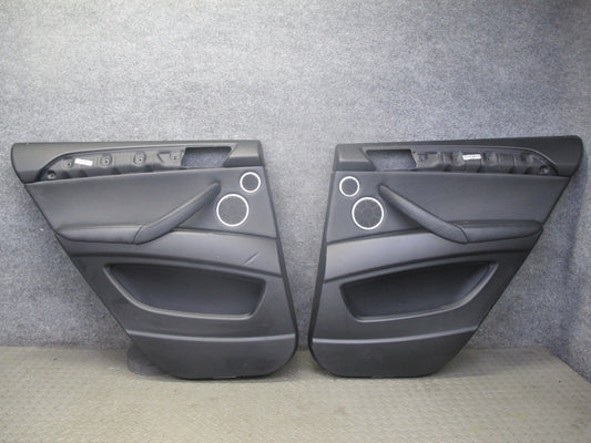 2008-2014 BMW E71 E72 X6 Rear Left & Right Door Interior Trim Panel Set of 2